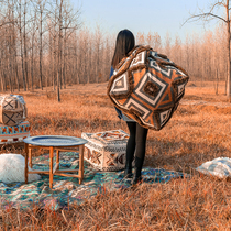 Imported hand-embroidered Moroccan futon pouf bean bag lazy sofa stool soft footrest shoe stool square stool