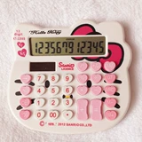 Симпатичный калькулятор головы кошки k, t cat solar computer curtoon cartoon pink calculator trumpet