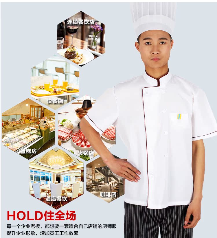 Uniforme de cuisinier en coton - Ref 1907957 Image 24