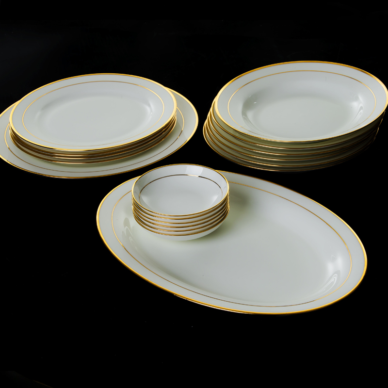 Jingdezhen ceramic dish plate chopsticks suit ipads porcelain tableware suit fashion simple up phnom penh continental plate of the hotel