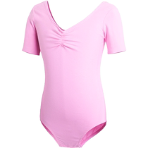 Childrens dance clothes spring and autumn long-sleeved practice clothes girls green ballet clothes toddlers dance Chinese dance gymnastics clothes