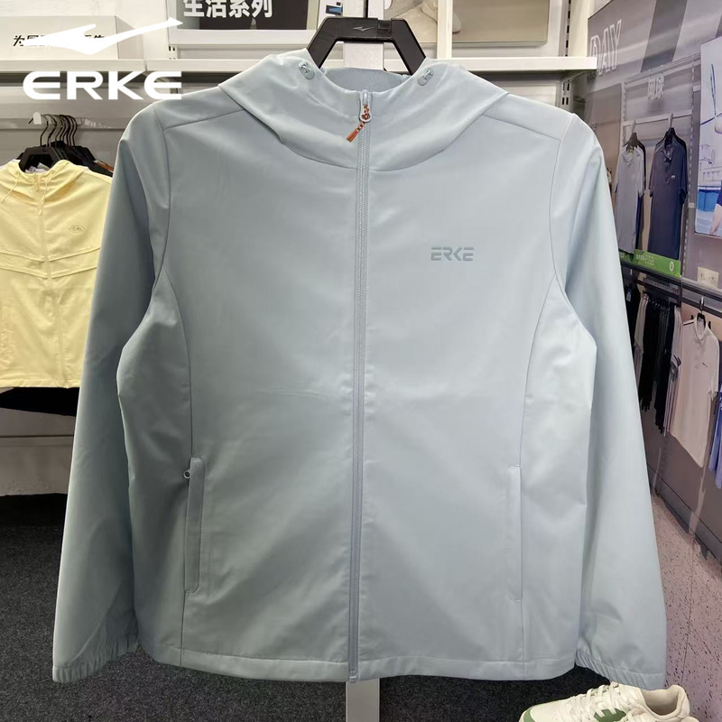 Hongxing Erke Women's Jacket 2026 Spring New Hooded Breathable Top Casual Sports Windbreaker 12226101033