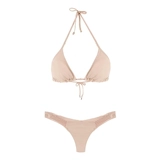 Нюдовый сексуальный купальник, раздельные пляжные штаны, европейский стиль