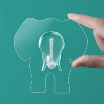 Transparent strong Elephant Hook no trace adhesive adhesive hook kitchen bathroom wall wall hook door free of punching