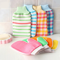 Wash bath towel strong decontamination gloves double-sided thickened bathroom supplies rubbed back exfoliating bath towel artifact
