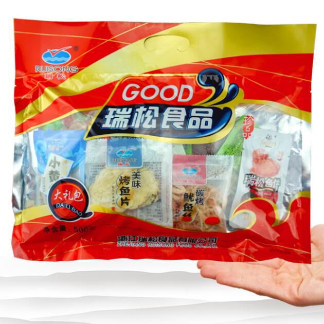 Rizon Ready-to-eat Seafood Great Gift Bags Casual Foods Zero Food Annual Goods Seafood Dry Goods 500g