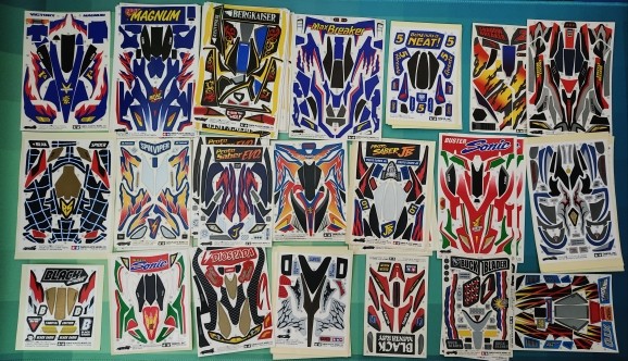 Tamiya mini 4wd decal unboxing: a collector's dream! unboxing a