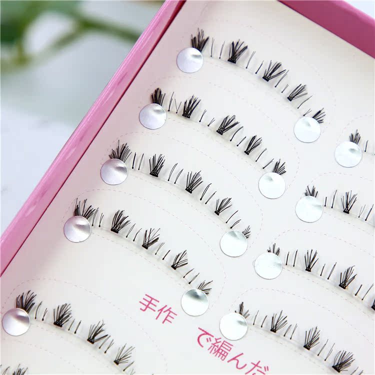Moon Children Công chúa Châu Âu và Mỹ Lông mi hỗn hợp HX-10 Công chúa Li Tự nhiên Giai đoạn uốn cong dày Hiệu suất Lông mi giả - Lông mi giả keo dán mi giả