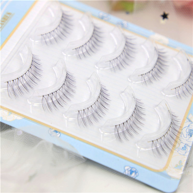 Lông không khí quyến rũ Li Yue lông mi giả 014 siêu tự nhiên đồng bằng trang điểm màu nude lưới đỏ nửa đuôi lông mi - Lông mi giả các loại mi giả tự nhiên