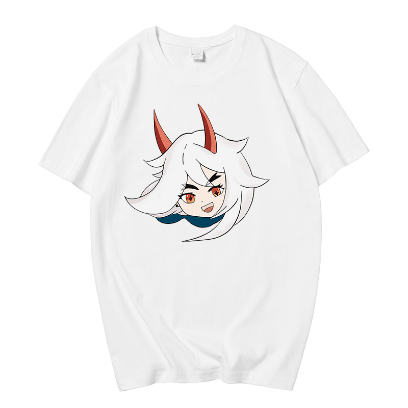 Original God Short Sleeve Net Red Grinding Hair T-Shirt Man New Youth Round Collar Casual Printed Short Sleeve Down Blood Half Sleeve Pyjamas Woman