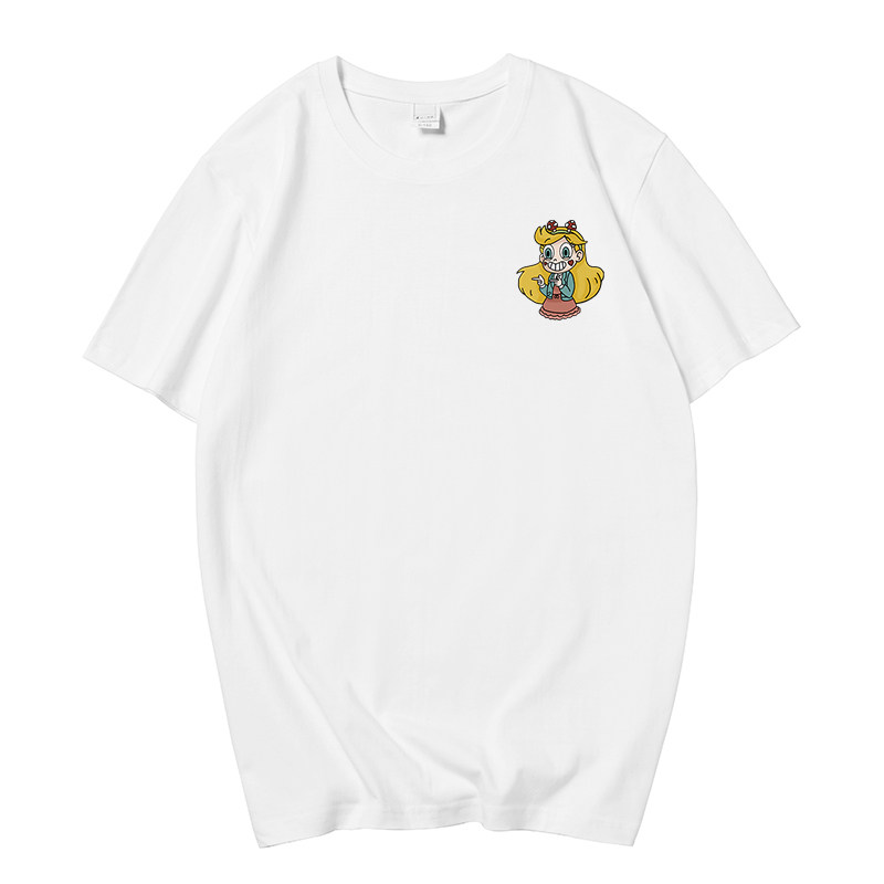 200gT Shirt Woman Short Sleeve Summer Tide Card Clothes Ins Port Wind Trends 100 Hitch Disc Princess Full Cotton Clothes