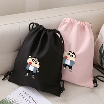 Nylon Cork Pocket Crayon Shin Drawstring Bag Anti-Splashing Fitness Sports Backpack Drawling Light Travel Shoulder Bag