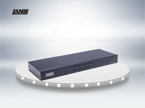 [蓝宝LANBE AS-9116DA 16口高清DVI音视频KVM切换器16进4进1出按键热键OSD USB自适应]