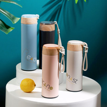 Simple thermos cup ins female student portable 304 stainless steel nice water cup men out cup with filter