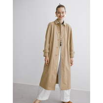 Slow Tea Mcha Ivory White Full Cotton Balmacken Inserts Shoulder Sleeves Wind Suit Woman caramela with a thin coat of color