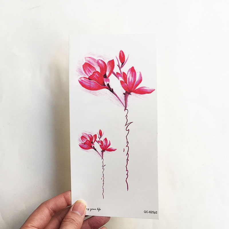 Hoa ban đầu cánh tay xăm dán không thấm nước nữ ngang hoa body painting Hàn Quốc mô phỏng bền nhãn dán hình xăm hình xăm dán nghệ thuật