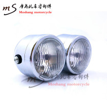 Harley motorcycle retro double-light gliding street gliding road sliding modified Black LED headlights Headlights Headlights