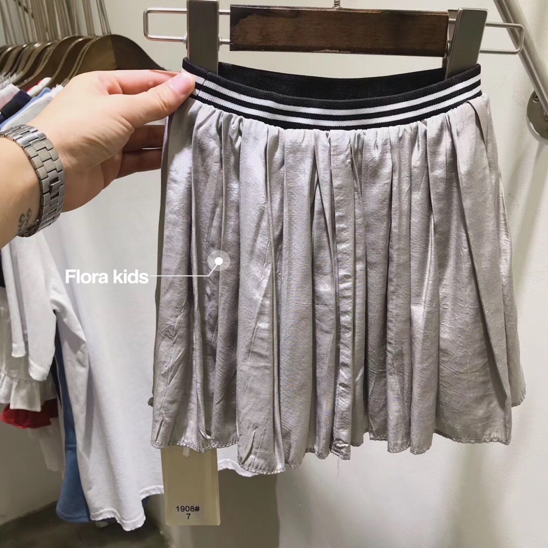 Korean custom girls baby spring and summer children's skirt pleated skirt miniskirt trendy skirt lining small skirt