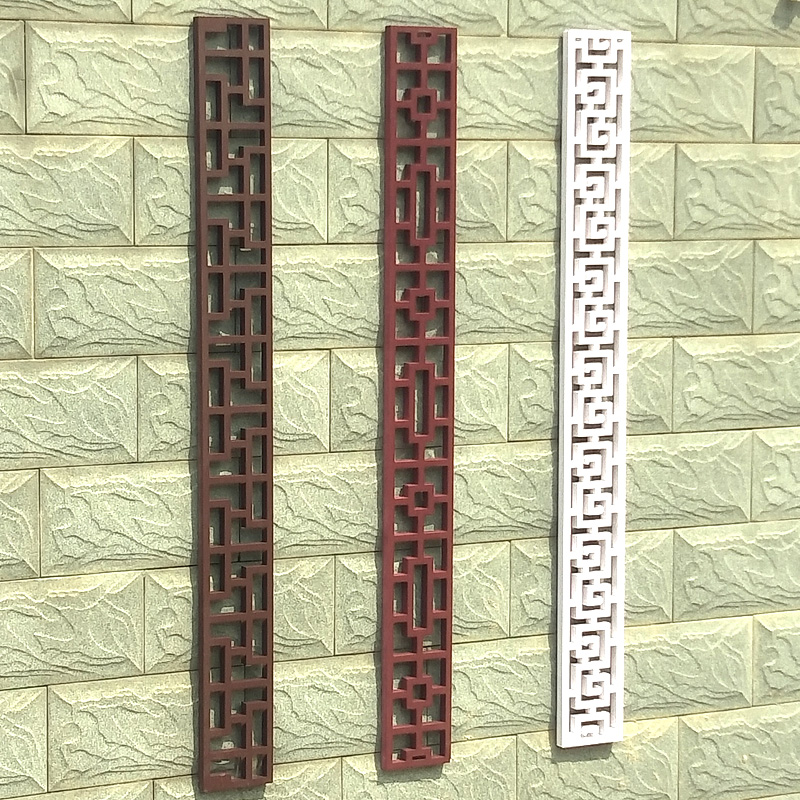 Skeletonized plate carved partition through flower PVC hollow ceiling carved board wall lace waist line side strip flower lattice