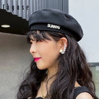 Летняя японская шапка, универсальный модный берет с буквами