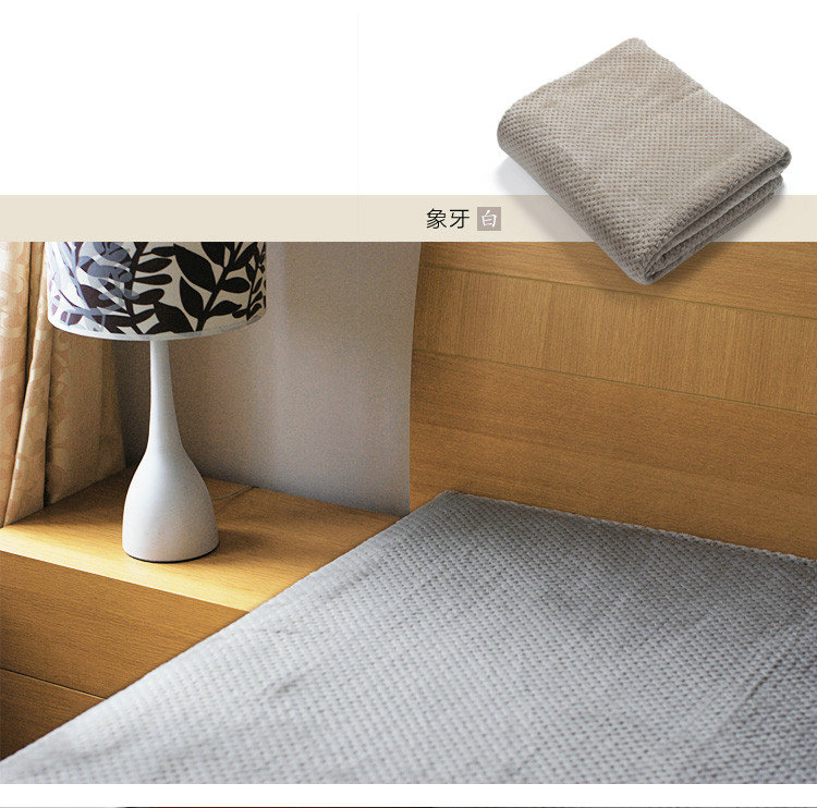 Nhật Bản lưới chăn tốt màu flannel chăn không in san hô nhung giản dị chăn nap chăn chăn - Ném / Chăn chăn lông cáo