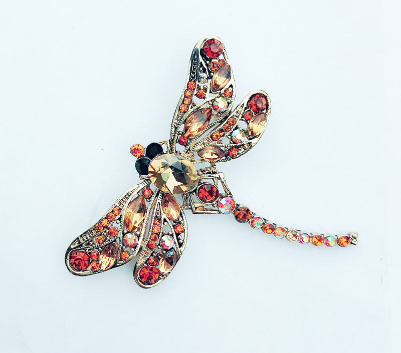 Broche femme en cristal naturel pierres semi-précieuses - Ref 1173197 Image 13