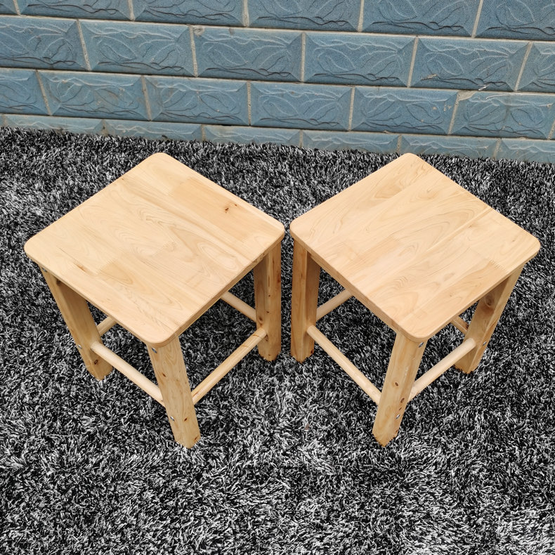 42cm tall cedar wood stool for simple adult quadripartite bench household studying the low stool high bench