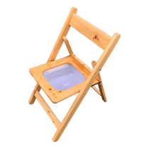 Stool chair for the elderly solid wood cypress toilet chair for pregnant women mobile toilet stool large toilet shower folding