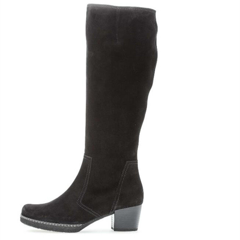 GABOR 18 autumn and winter women's boots warm and comfortable G last fat leg L tube with anti-slip 3 colors 96 667