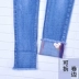 Quần jeans bé gái mùa xuân và mùa thu nước ngoài chân nhỏ lỗ 2019 quần lọt khe mới bé trai quần bé gái - Quần