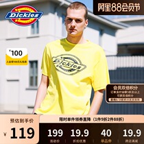 Dickies printed short-sleeved t-shirt mens couple 2021 new trendy mens t-shirt short-sleeved casual top 8920