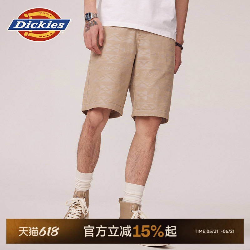 Dickies Jacquard Work Shorts Knee-Length Casual Loose Fit Men's Bottoms J Dickies Jacquard Work Shorts Knee-Length Casual Loose Fit Men's Bottoms J