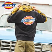 Dickieslogo printed stitching fake two-piece sweater mens 21 autumn new character casual top 9564