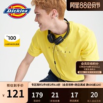 Dickies printed couples mens short-sleeved t-shirt summer new trend t-cotton top comfortable round neck 8924