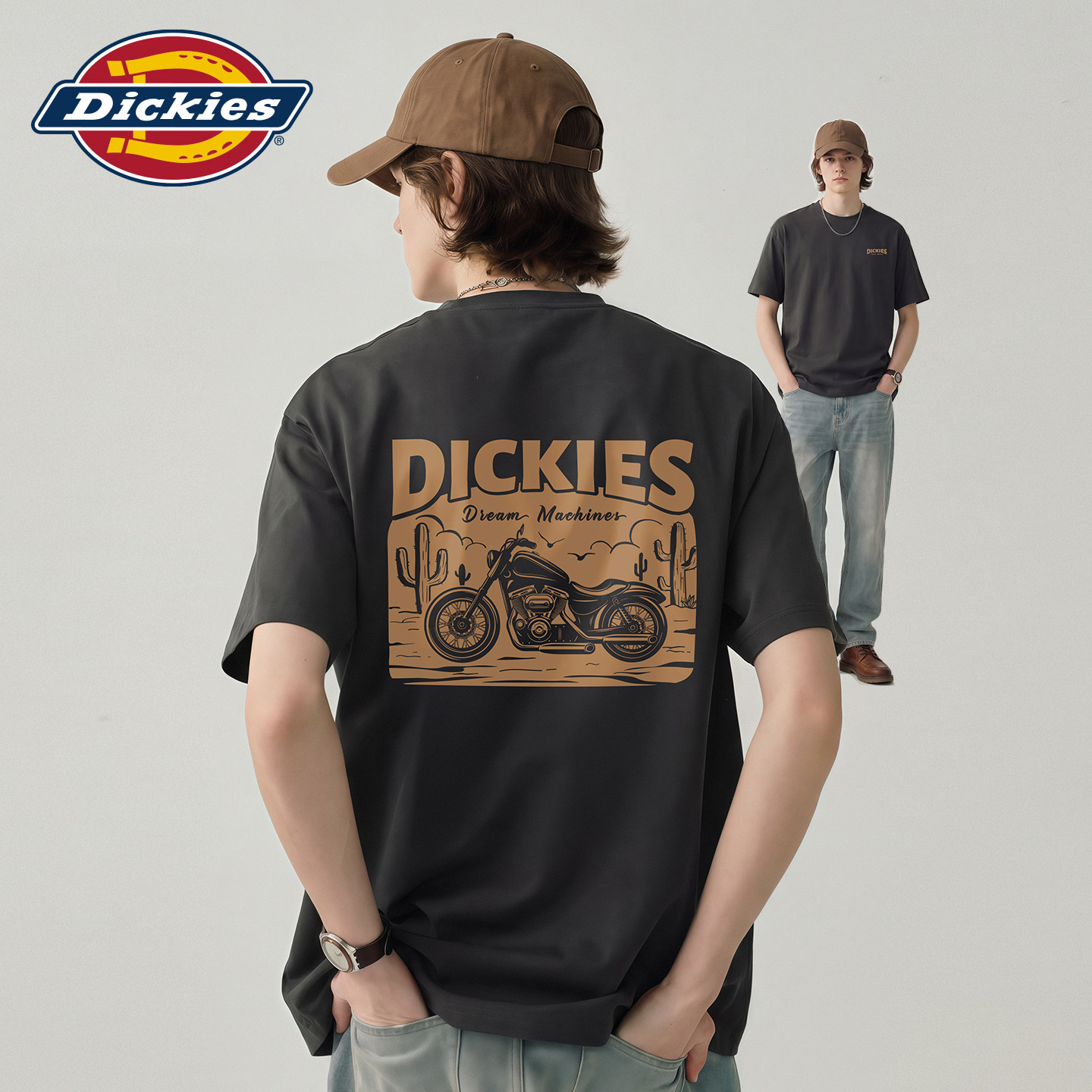 Мужская футболка с короткими рукавами Dickies - новинка 2026 года...