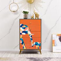 American light and luxurious five bucket cabinet minimalist modern living room containing lockers solid wood whole set sofa next to drawers cabinet shoes cabinet