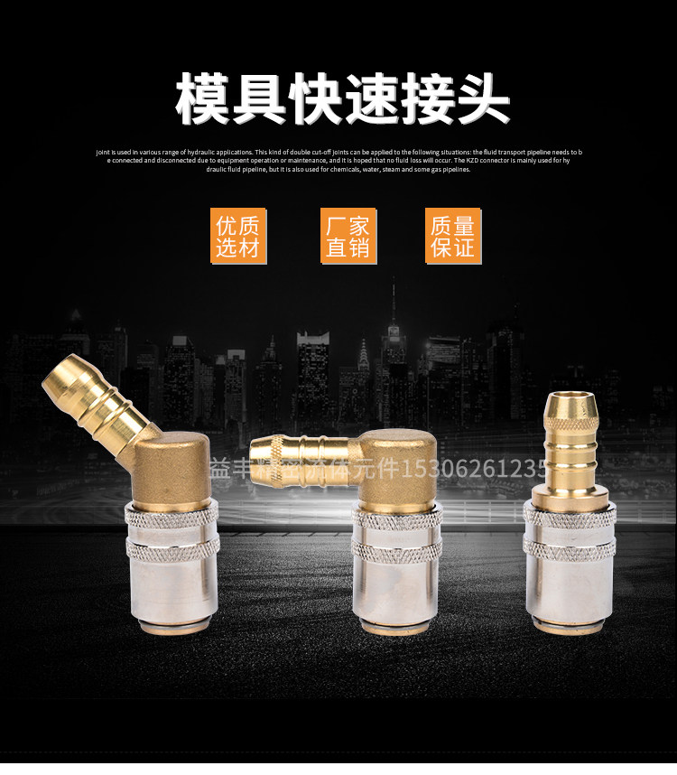 Swap alternative high quality HASCO German quick joint copper Z80-13-90 mold cooling elements accessories