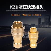 Factory supply high quality KZD2-6 3-8 4-10 11 6-15 8-20 brass hydraulic quick coupling