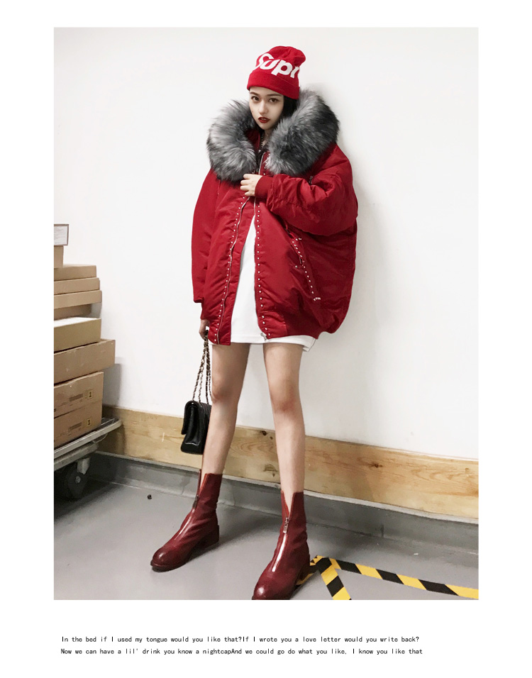 MAMC country triều hip hop lỏng bangs vài chiếc áo khoác cotton thương hiệu lớn lông cổ áo hip hop cao đường phố nam và nữ áo khoác mùa đông áo khoác gió
