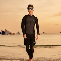 New mens diving suit Split Long Sleeves Long Pants Sunscreen Speed Dry Big Code Jellyfish Snorkeling Surf Swim Suit