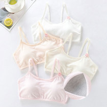 Young Girl Underwear Hair Growth Period Little Vest Woman Pure Cotton 12-16 Year Old High School High Middle School Students No Steel Ring Bra