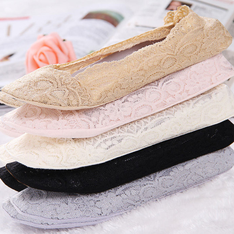 Lace Boat Socks Lady Spring Summer Thin stock Socks Cotton Light Mouth Silicone Anti Slip Anti Fall Short Socks Children Socks Wholesale