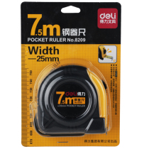 DELEY 8209 Steel Tape 7 5 m Steel Tape Adsorption Magnet Measuring Tool Full Adhesive Anti-Slip Resistance