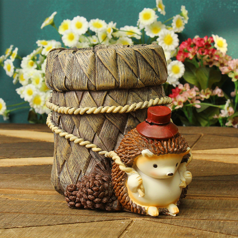 ins Korean creative fashion desktop storage ornaments cute wooden children's pen holder primary school students girls birthday gift