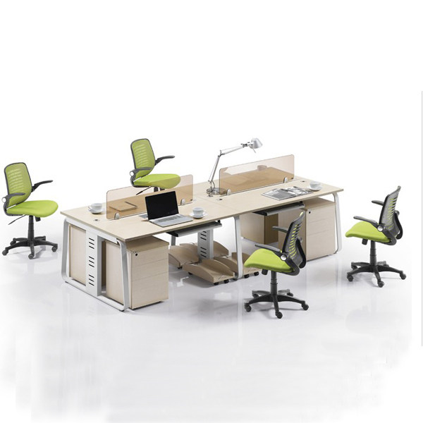 Office Furniture Desk Staff Desk Chair Composition Screen Partition Multi-Person Computer Desk 4 Persons 6 Persons