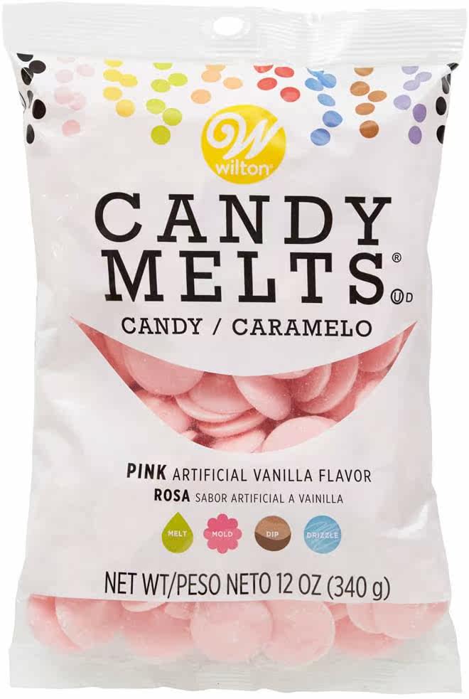 1 Wilton Pink Candy Melts 12-Ounce null