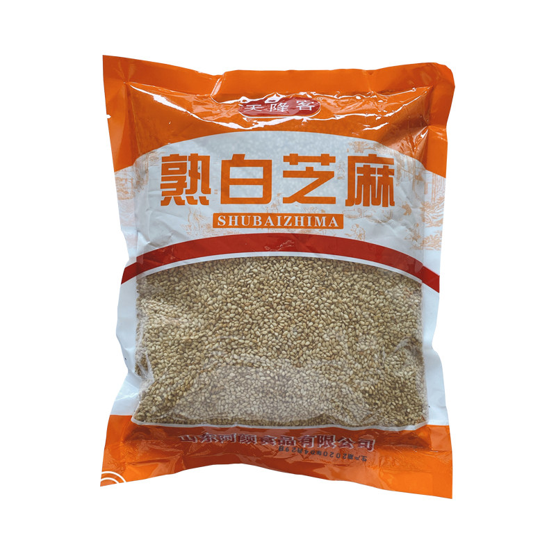 White Sesame 500g a pack of cooked sesame, clean and free wash - free, ready - to - eat farmers 3 packs