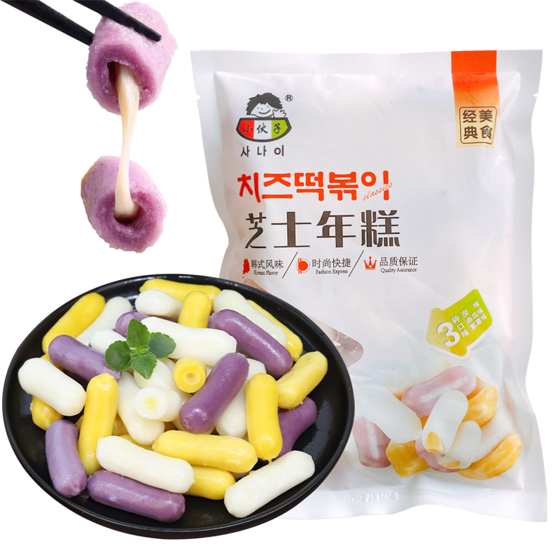 Cheese Year Rice Cake Sandwich Wire Drawing Commercial Korea Fried Cheese Rice Cake Troop Hot Pot Ingredients Fried Rice Cake 500g-Taobao