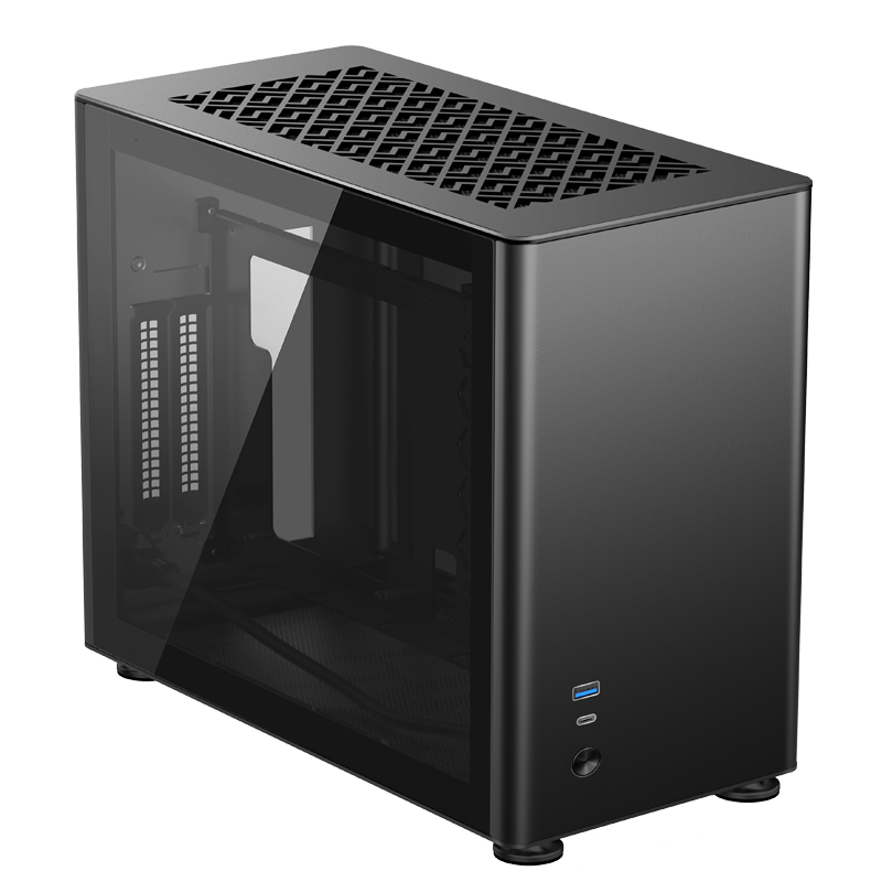 JONSBO Josiber A4 MINI ITX vertical air duct tempered glass side through all-aluminum mini-host shell