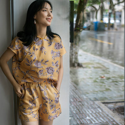 【 Super Value Clearance 】 Summer Fashion Retro Cotton and Linen Shorts from Ai Hui Guan, New Chinese-style linen short pants for women